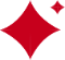 red 4 point star icon