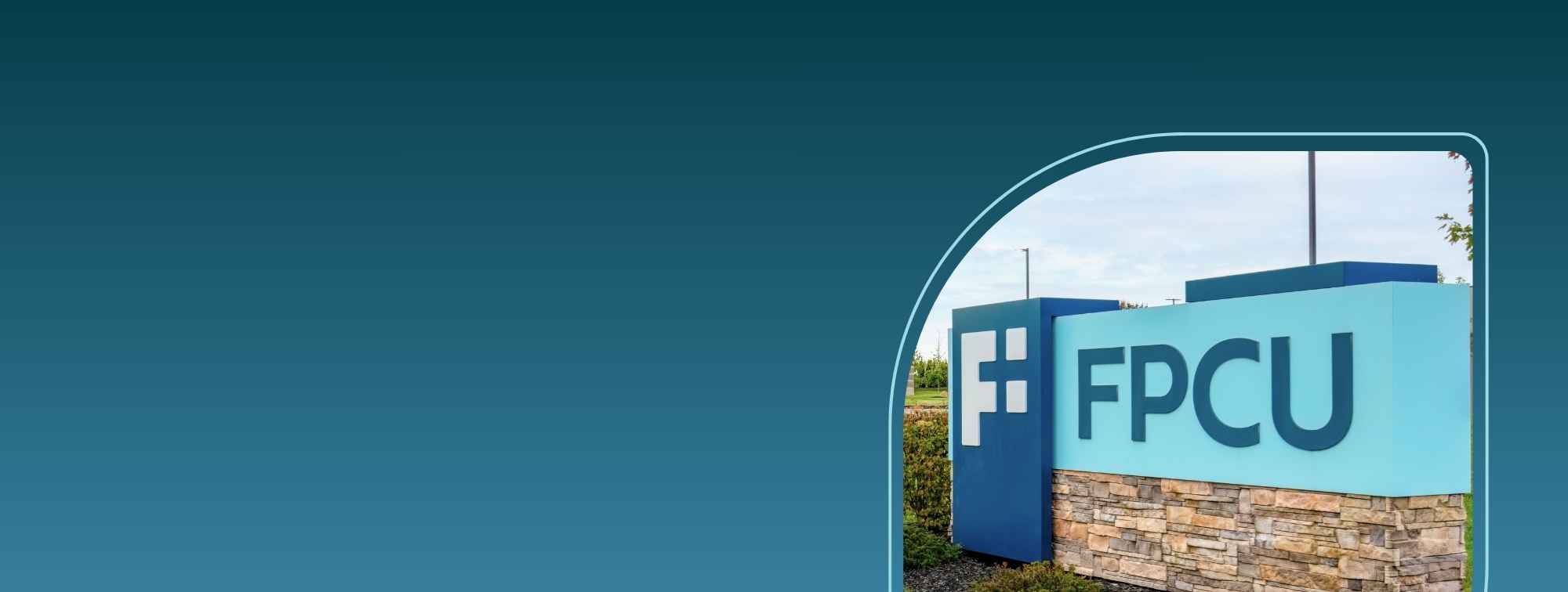 the financial plus credit union sign