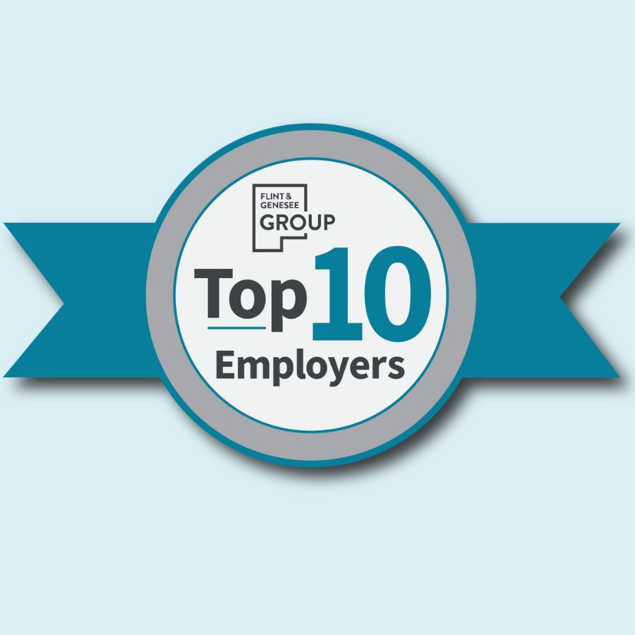 Flint & Genesee Group 'Top 10 Employers' logo