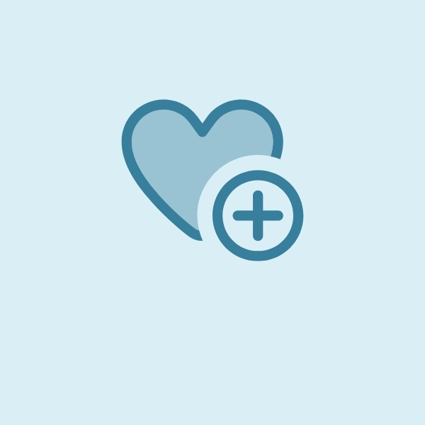 heart with a plus sign icon