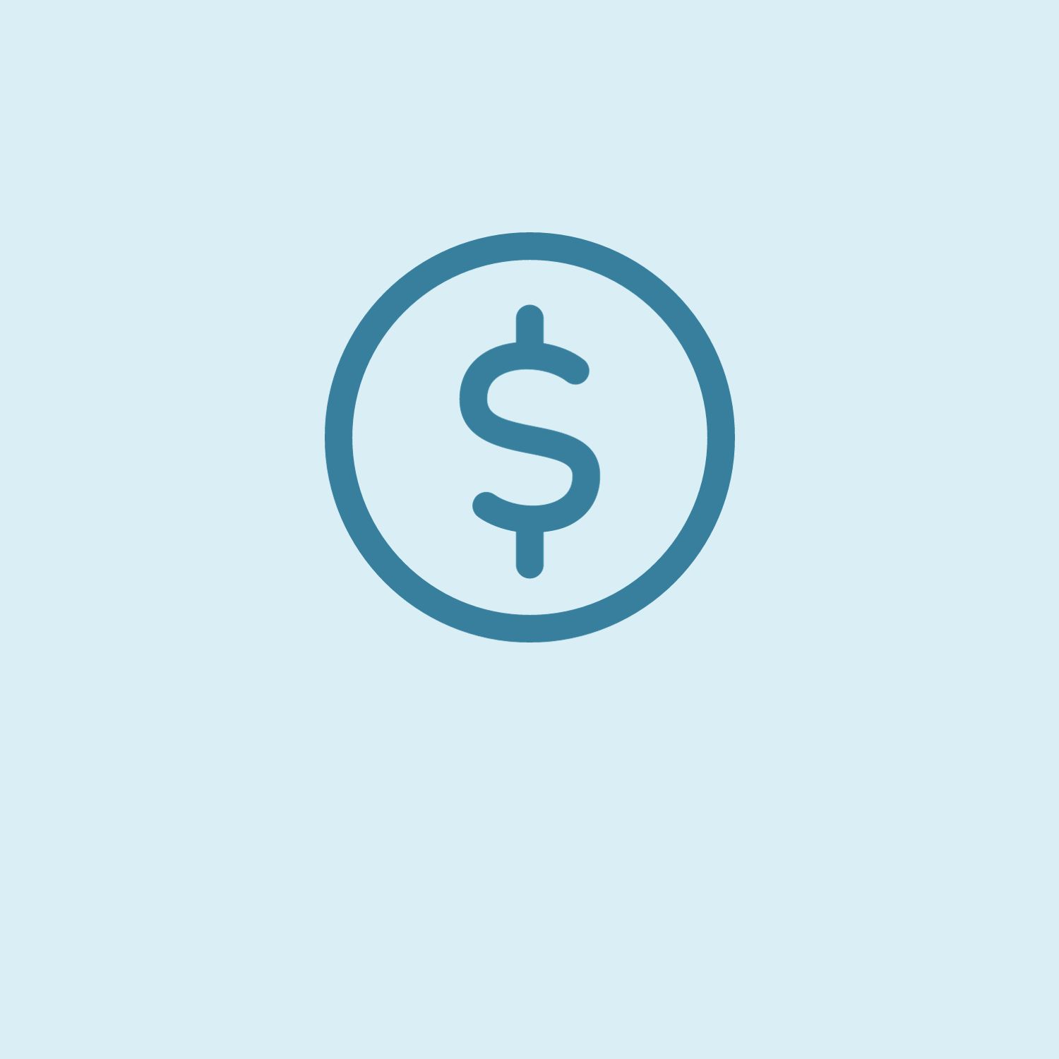 blue money icon