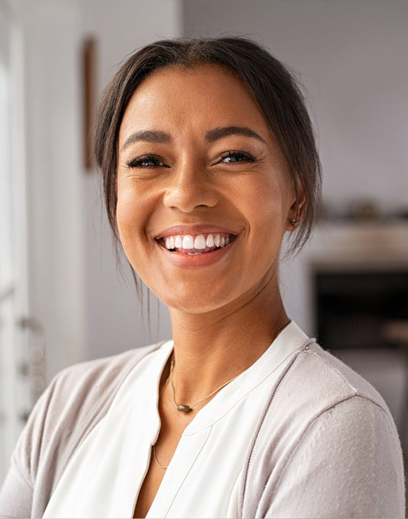woman smiling