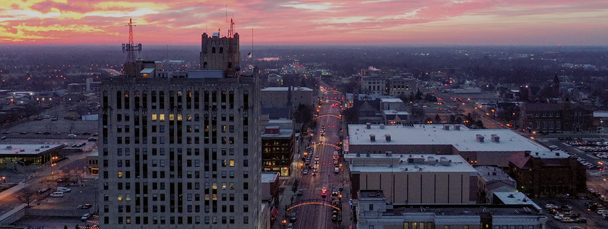 flint michigan cityscape